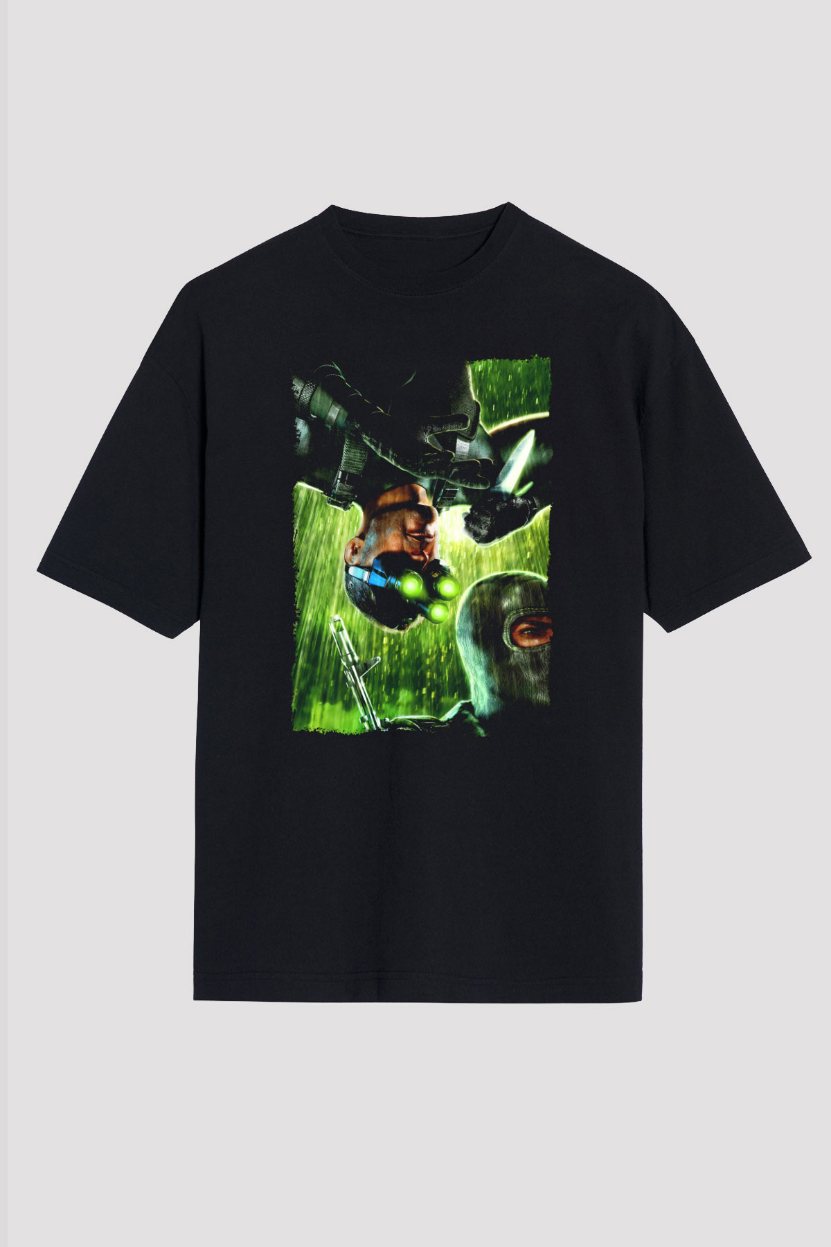 Splinter Cell Siyah Oversize Tişört Oversize T-shirt
