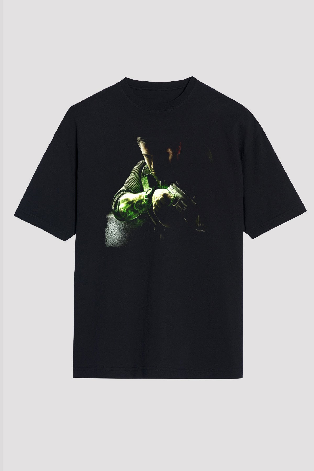 Splinter Cell Siyah Oversize Tişört Oversize T-shirt