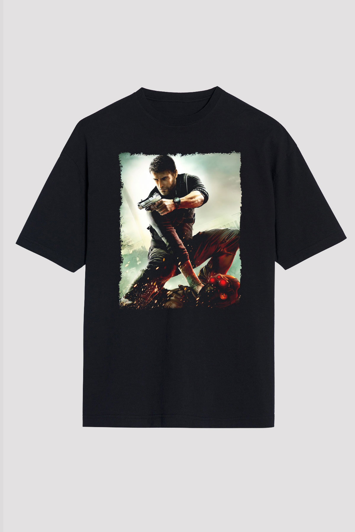 Splinter Cell Siyah Oversize Tişört Oversize T-shirt