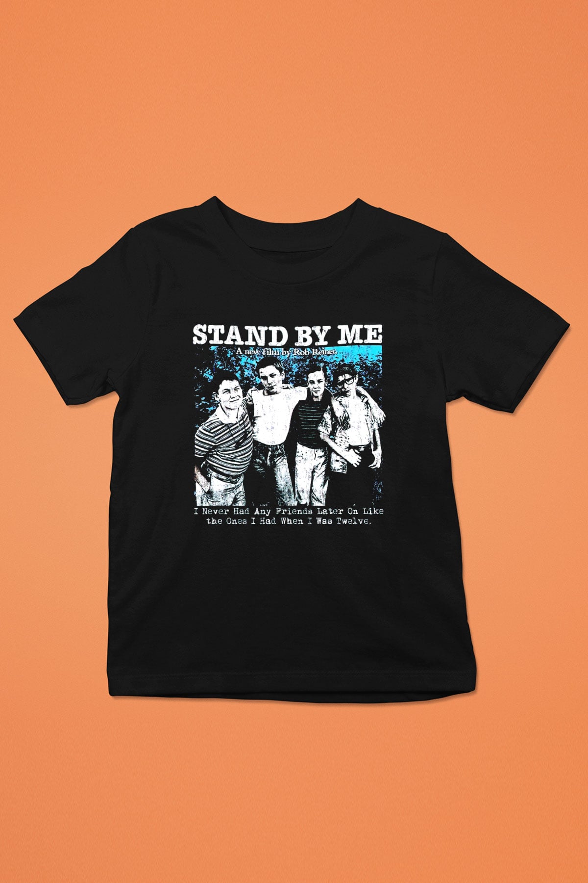 Stand by Me Siyah Unisex  Çocuk Tişört