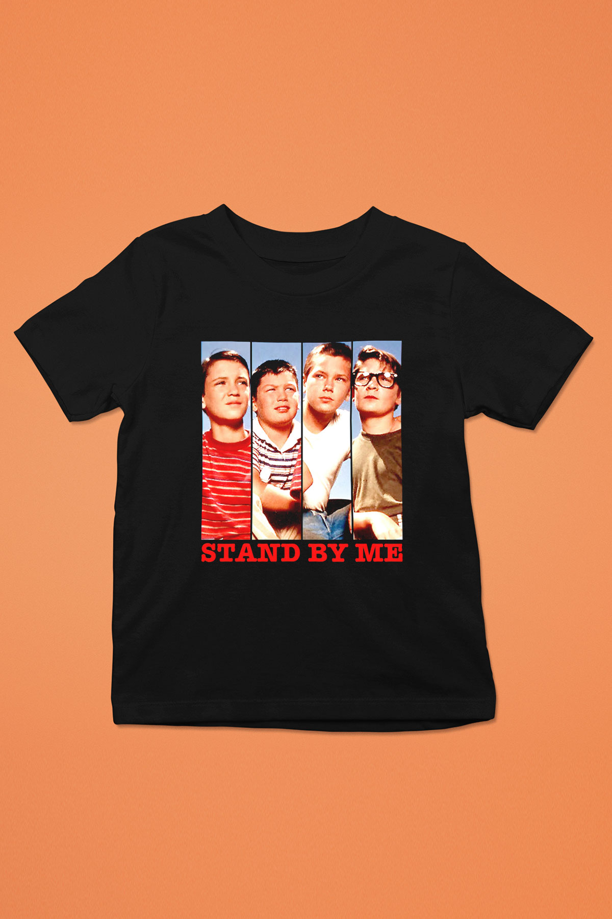 Stand by Me Siyah Unisex  Çocuk Tişört