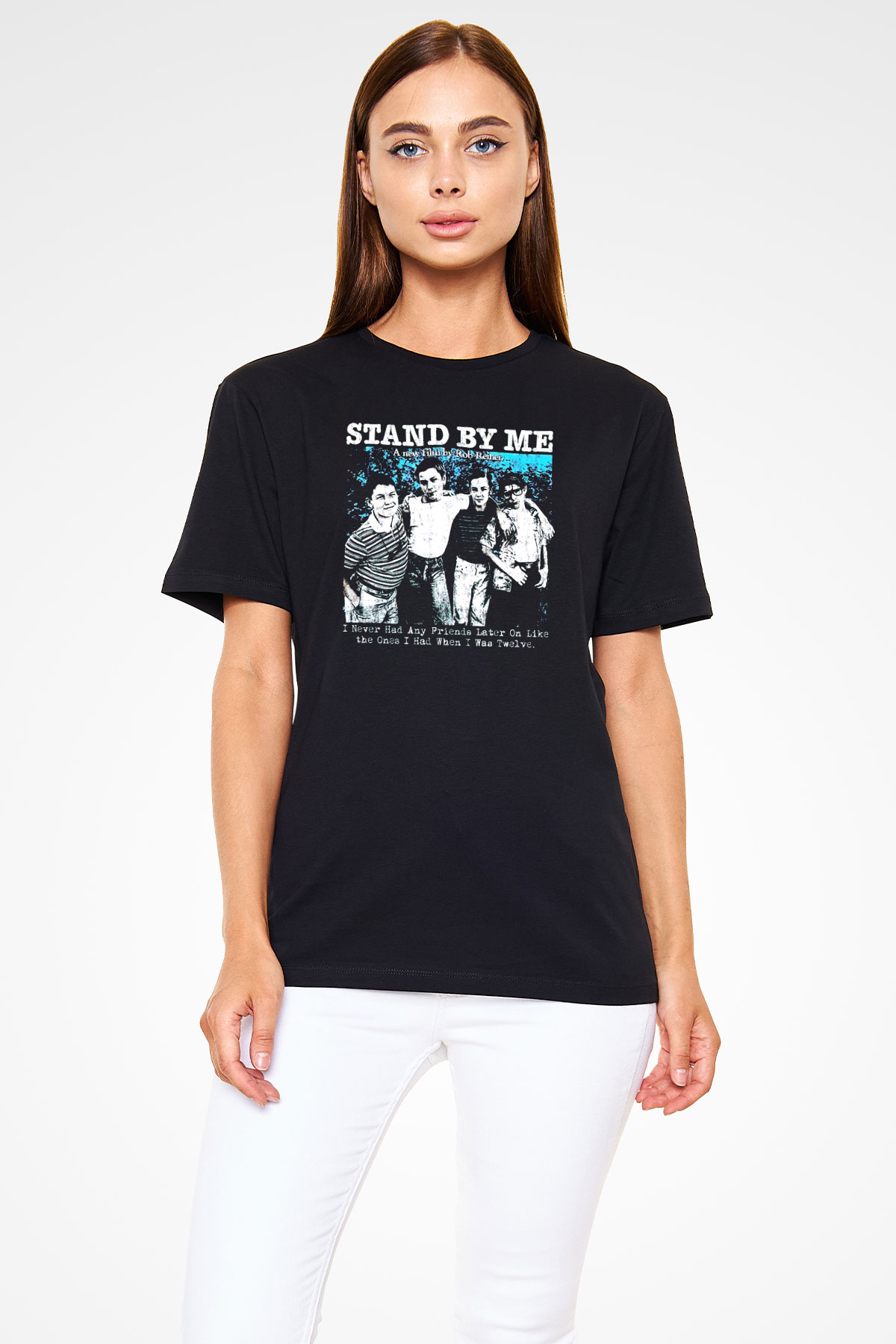 Stand by Me Siyah Unisex Tişört