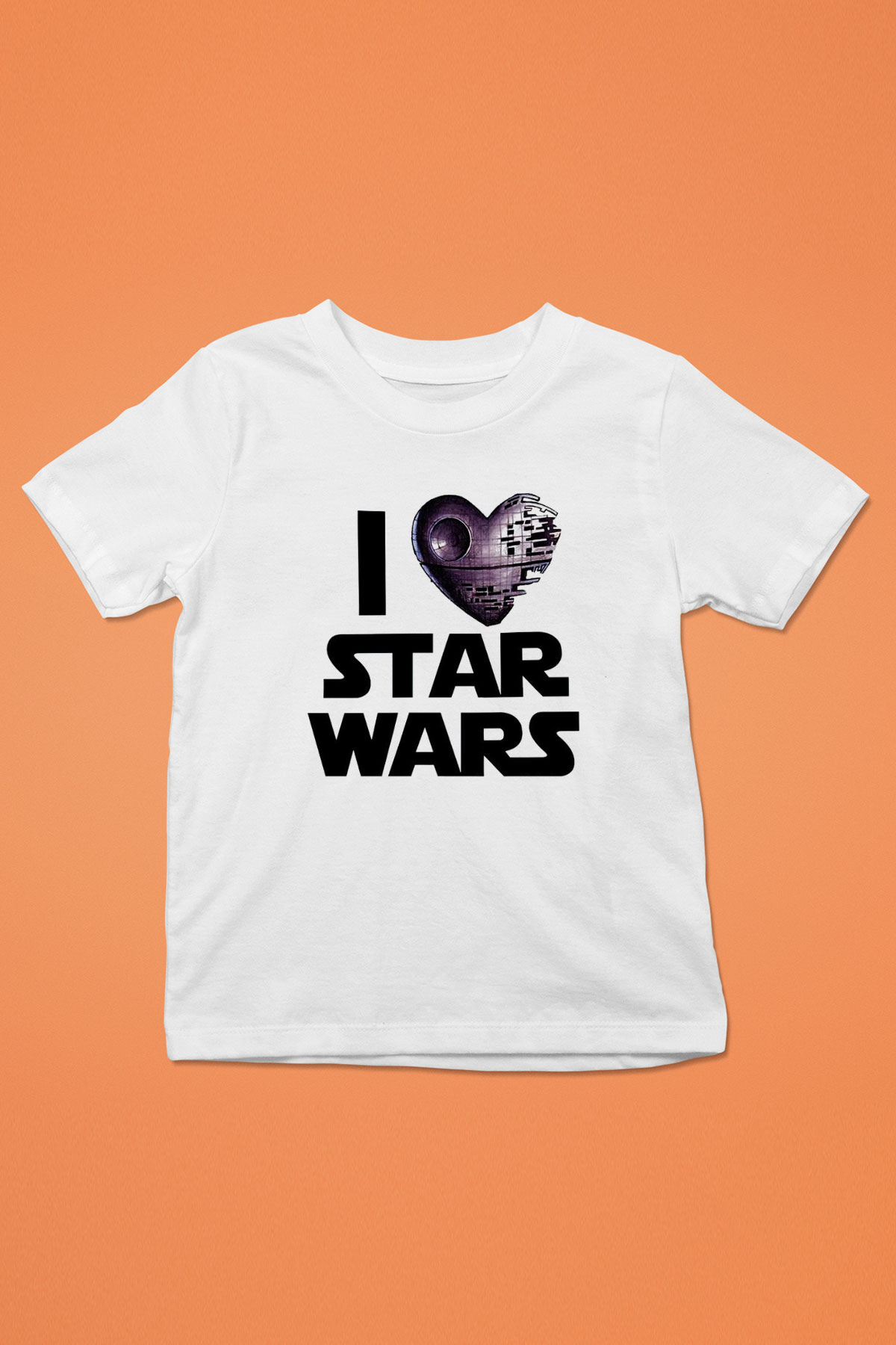 Star Wars Baskılı Beyaz Unisex Çocuk Tişört