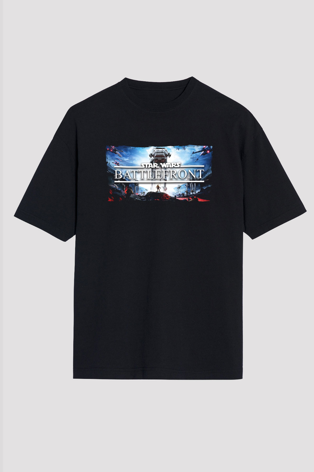 Star Wars: Battlefront Siyah Oversize Tişört Oversize T-shirt