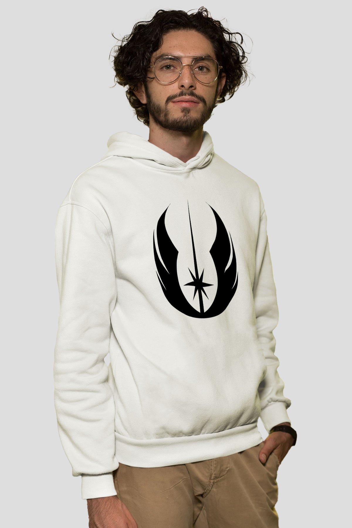 Star Wars Beyaz Unisex Hoodie