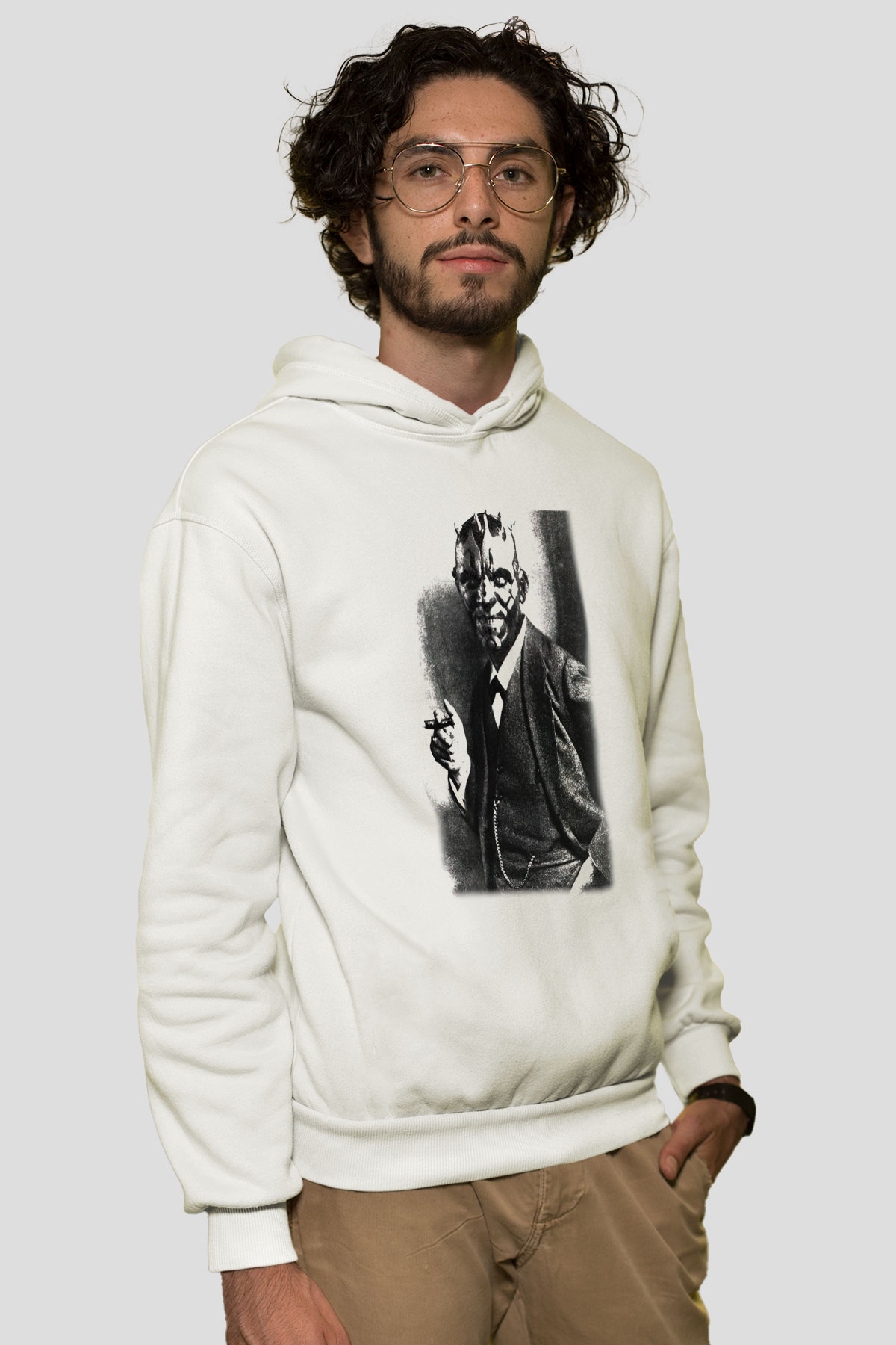 Star Wars Beyaz Unisex Hoodie
