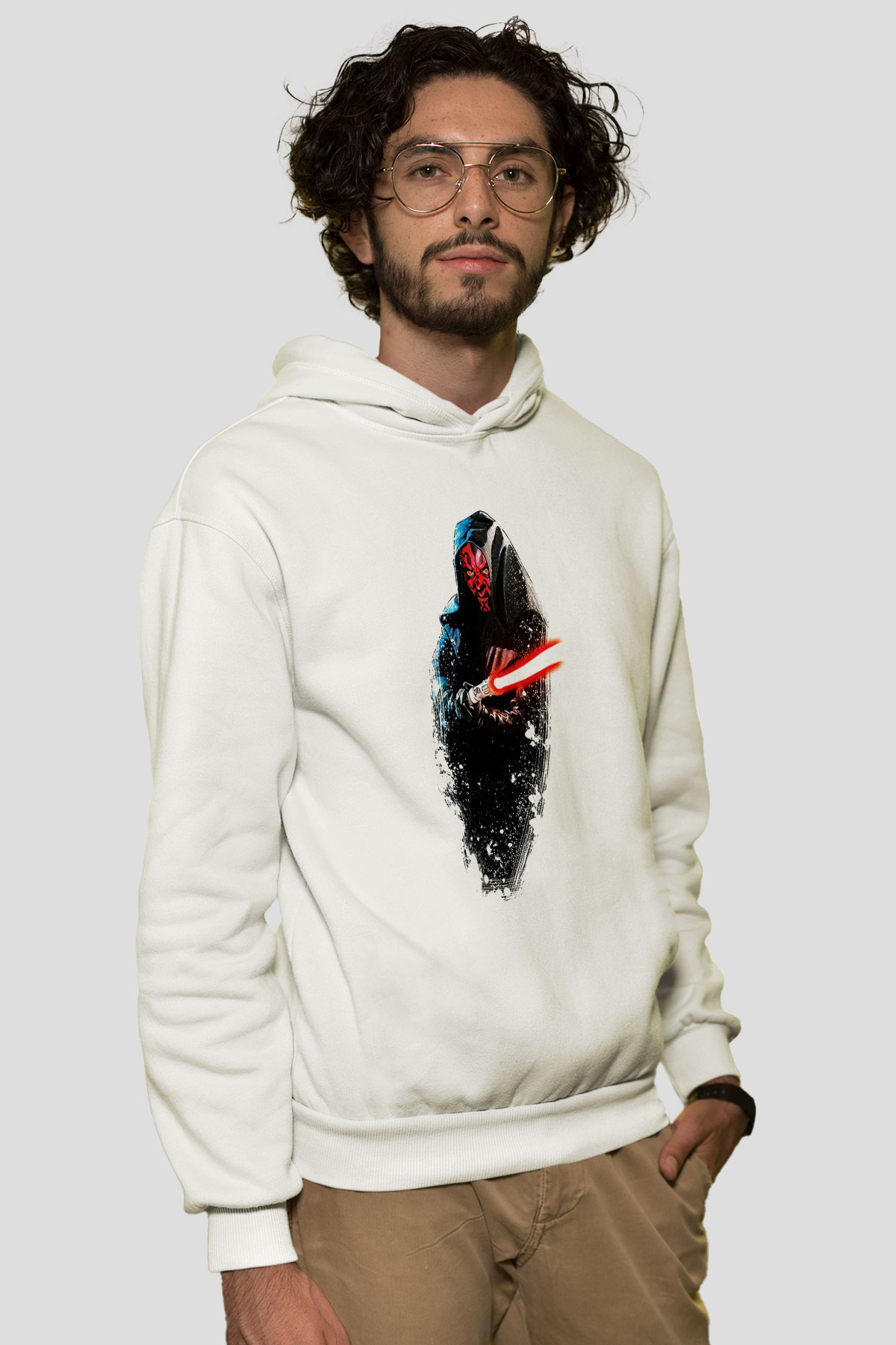 Star Wars Beyaz Unisex Hoodie