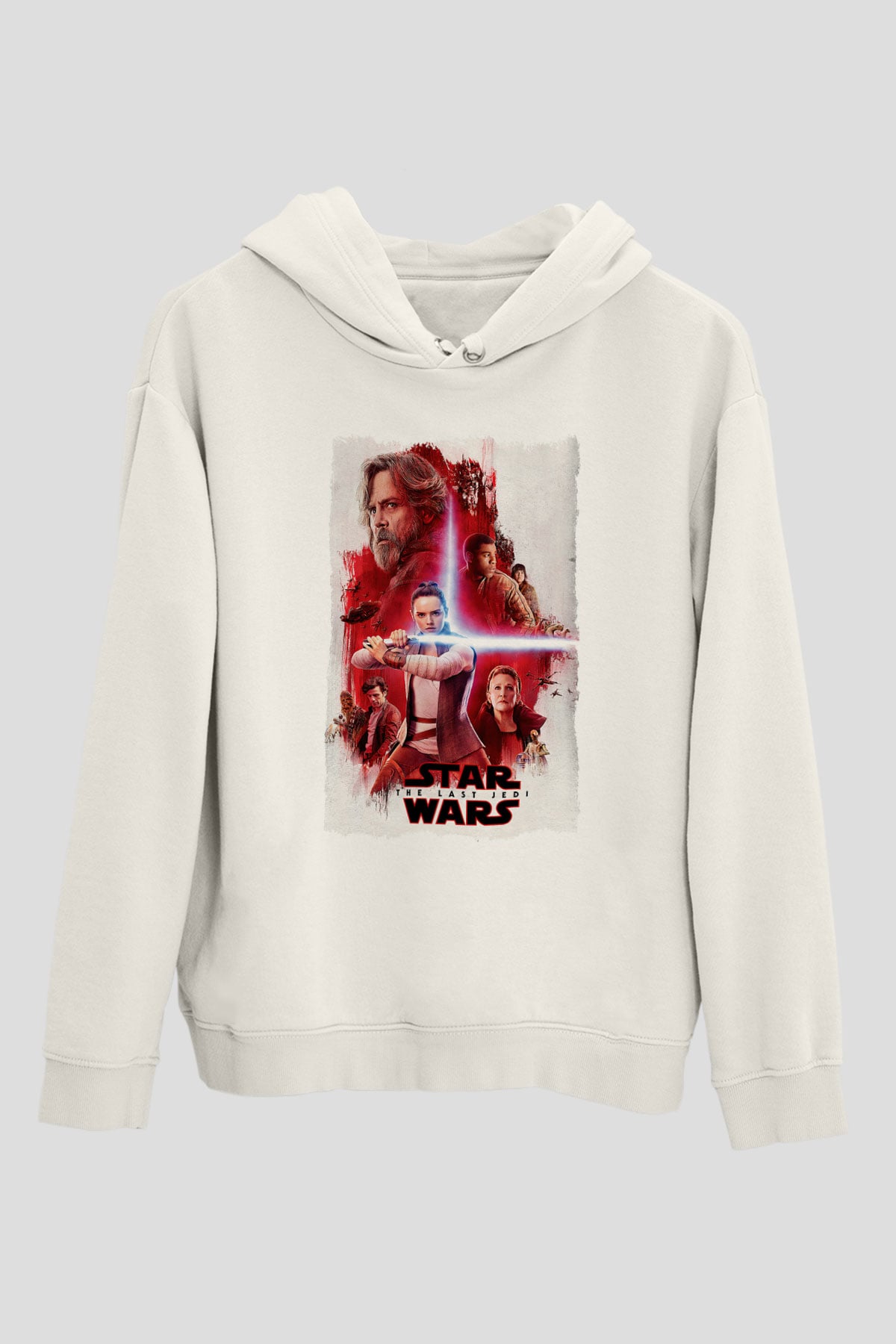 Star Wars Beyaz Unisex Hoodie