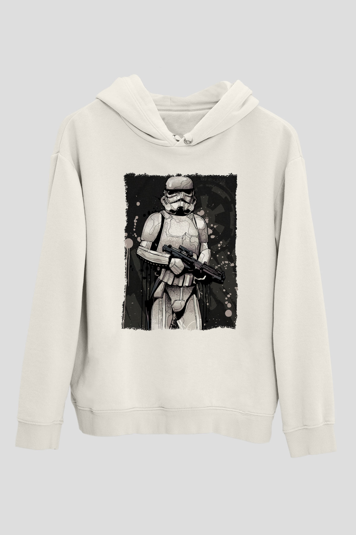 Star Wars Beyaz Unisex Hoodie