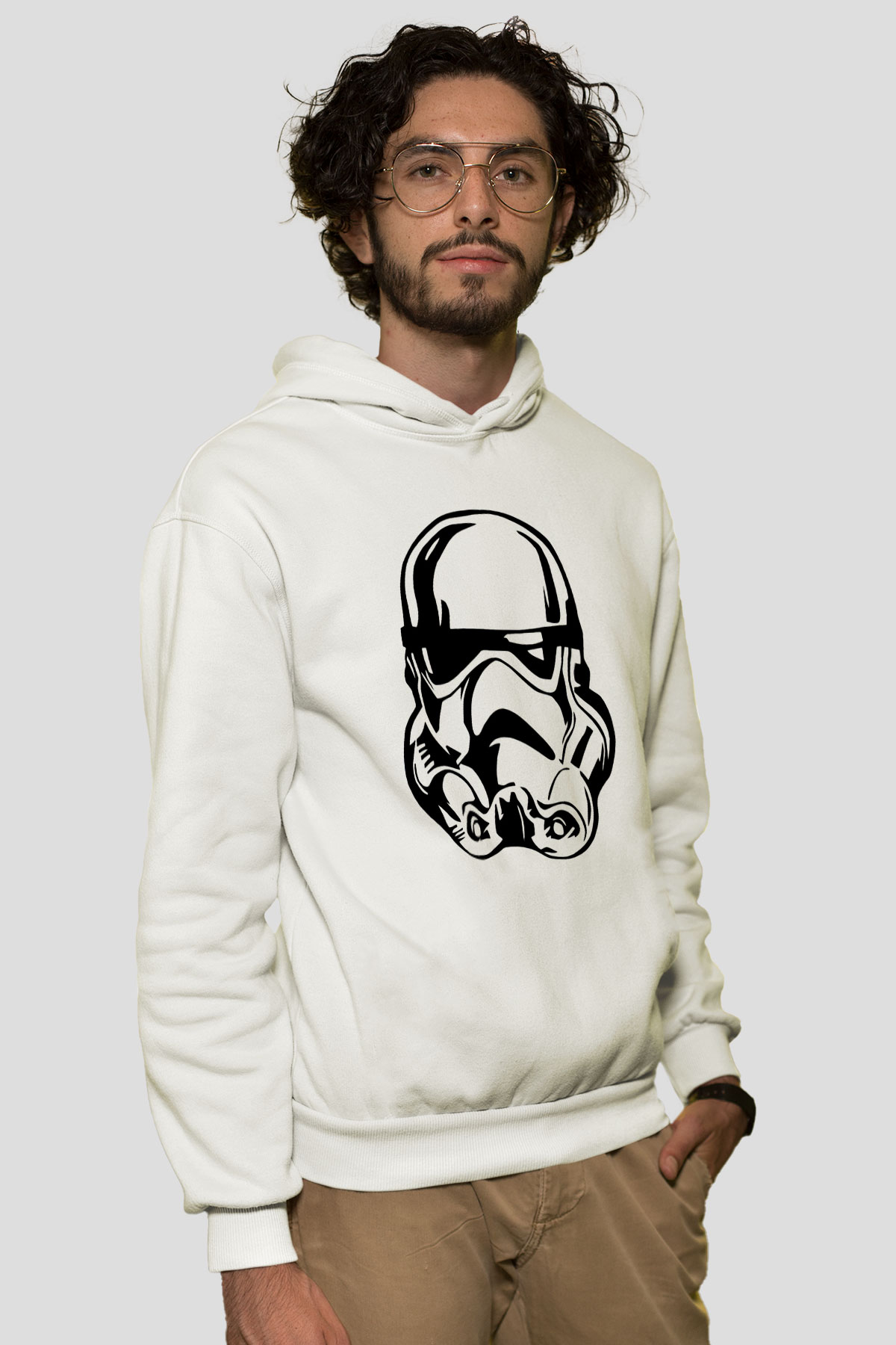 Star Wars Beyaz Unisex Hoodie