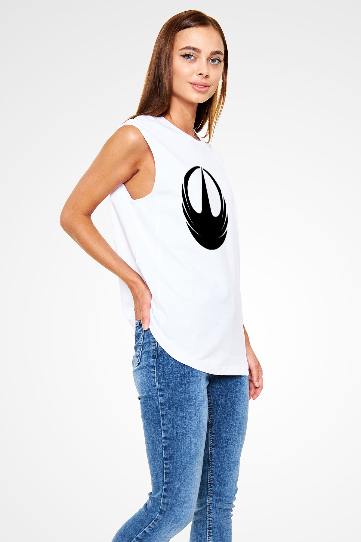 Star Wars Beyaz Unisex Kolsuz Tişört