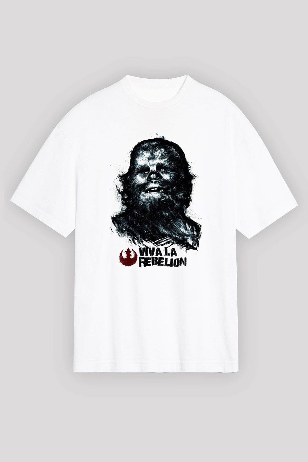 Star Wars Beyaz Unisex Oversize Tişört T-Shirt