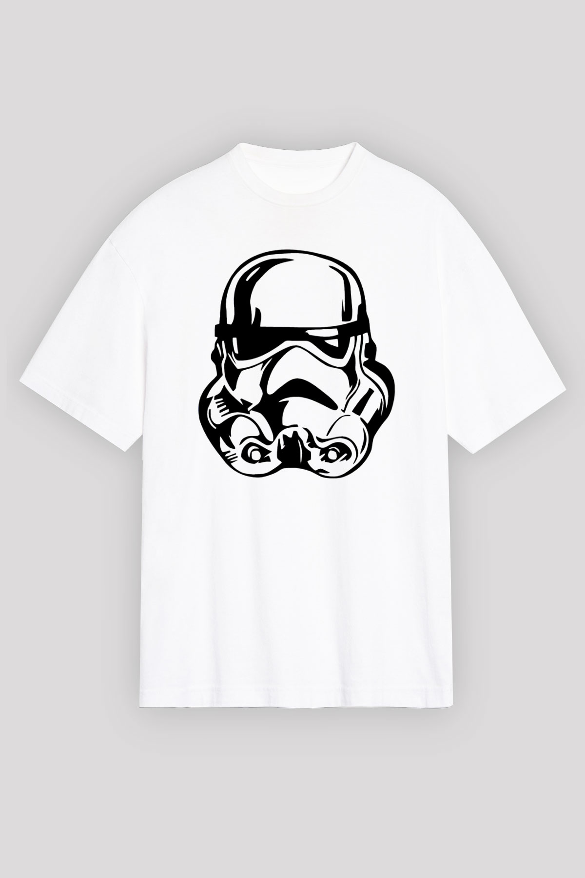 Star Wars Beyaz Unisex Oversize Tişört T-Shirt
