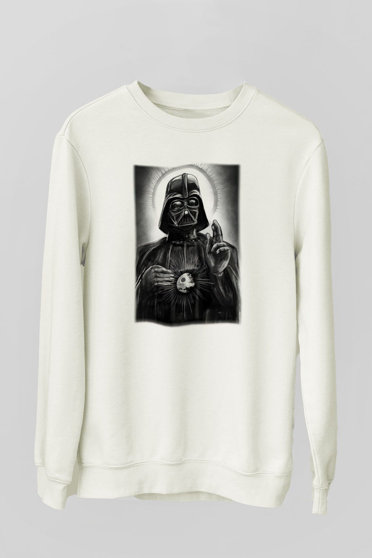 Star Wars Beyaz Unisex Sweatshirt