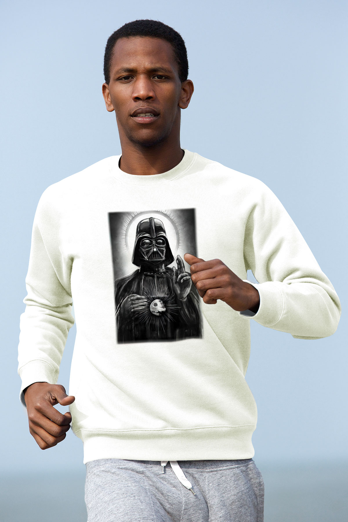 Star Wars Beyaz Unisex Sweatshirt