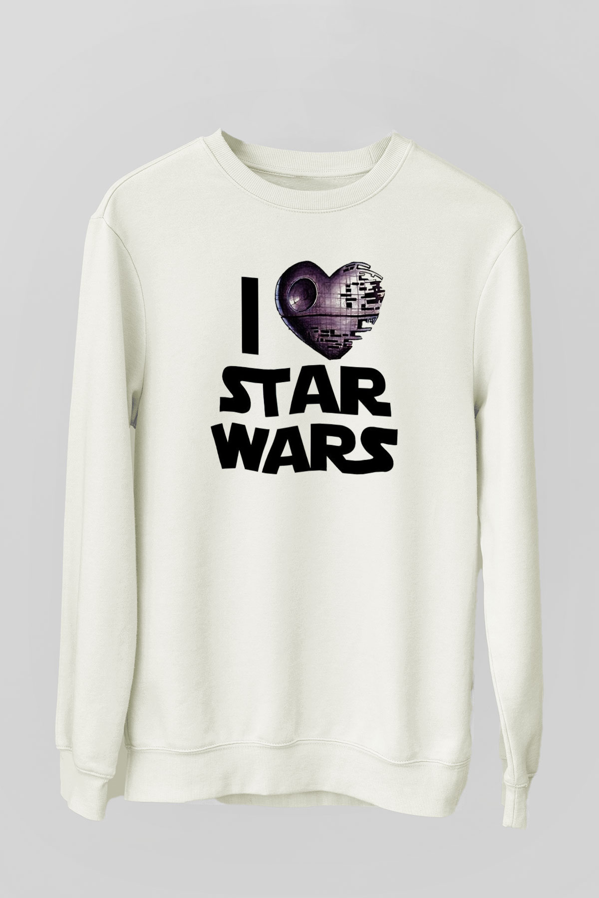 Star Wars Beyaz Unisex Sweatshirt