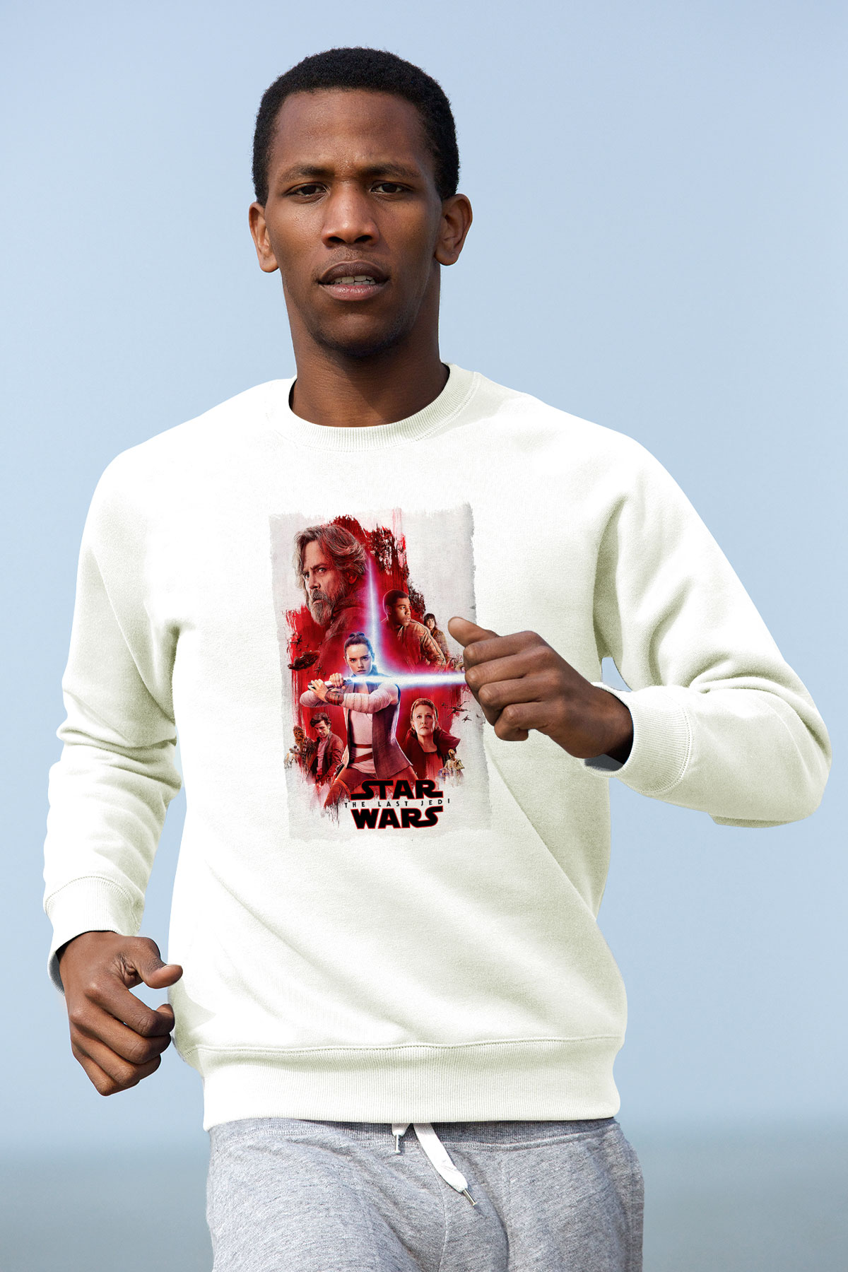 Star Wars Beyaz Unisex Sweatshirt