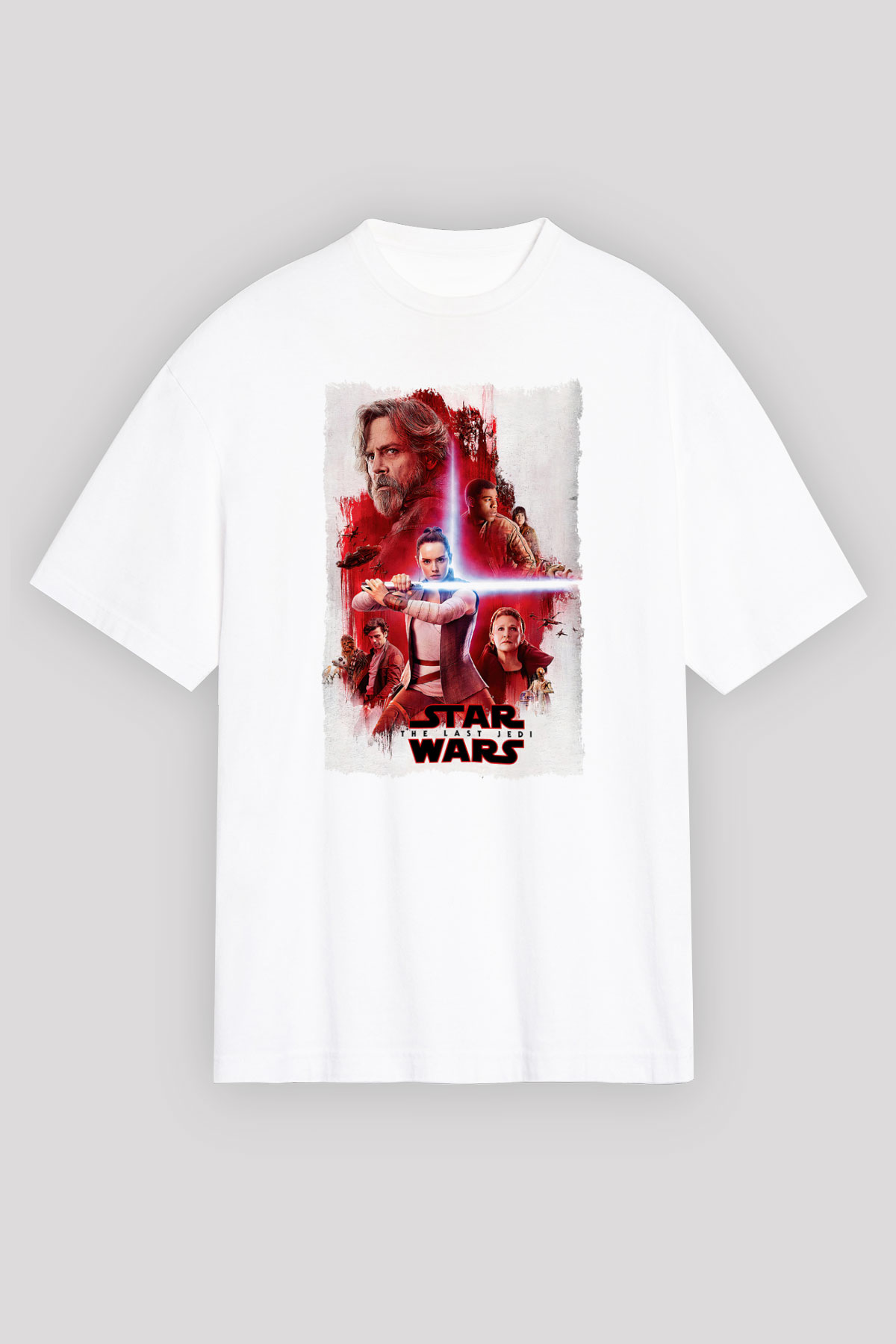 Star Wars Beyaz Oversize Tişört Oversize T-shirt