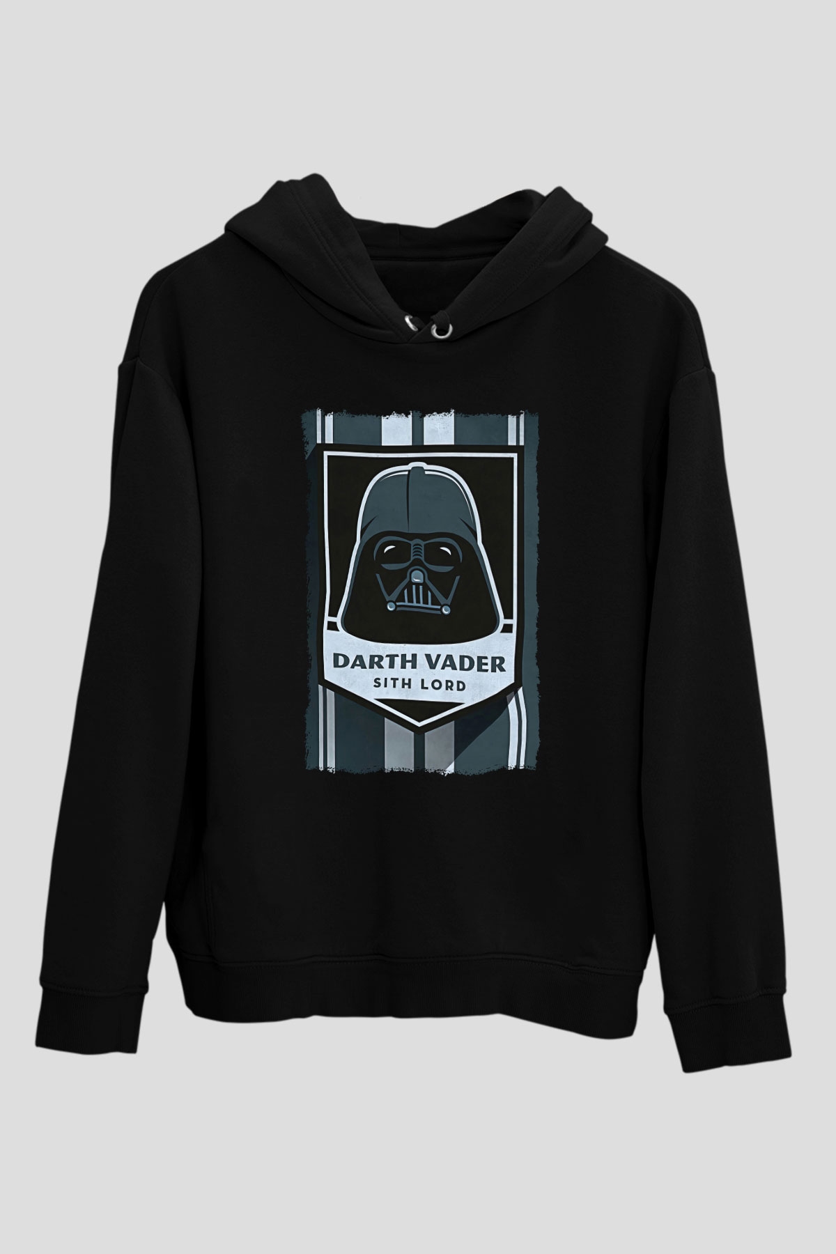 Star Wars (Dart Vader) Baskılı Unisex Siyah Hoodie