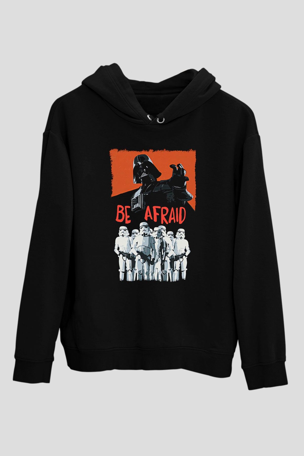 Star Wars (Dart Vader) Baskılı Unisex Siyah Hoodie