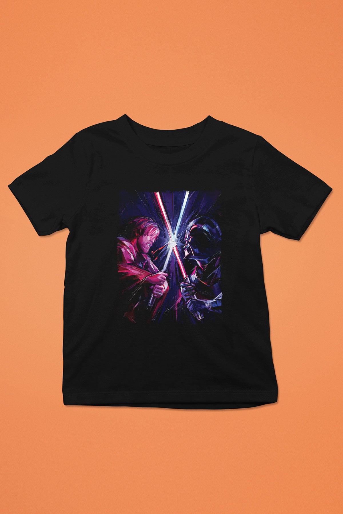 Star Wars (Dart Vader) Baskılı Unisex Siyah Çocuk Tişört - Tshirt