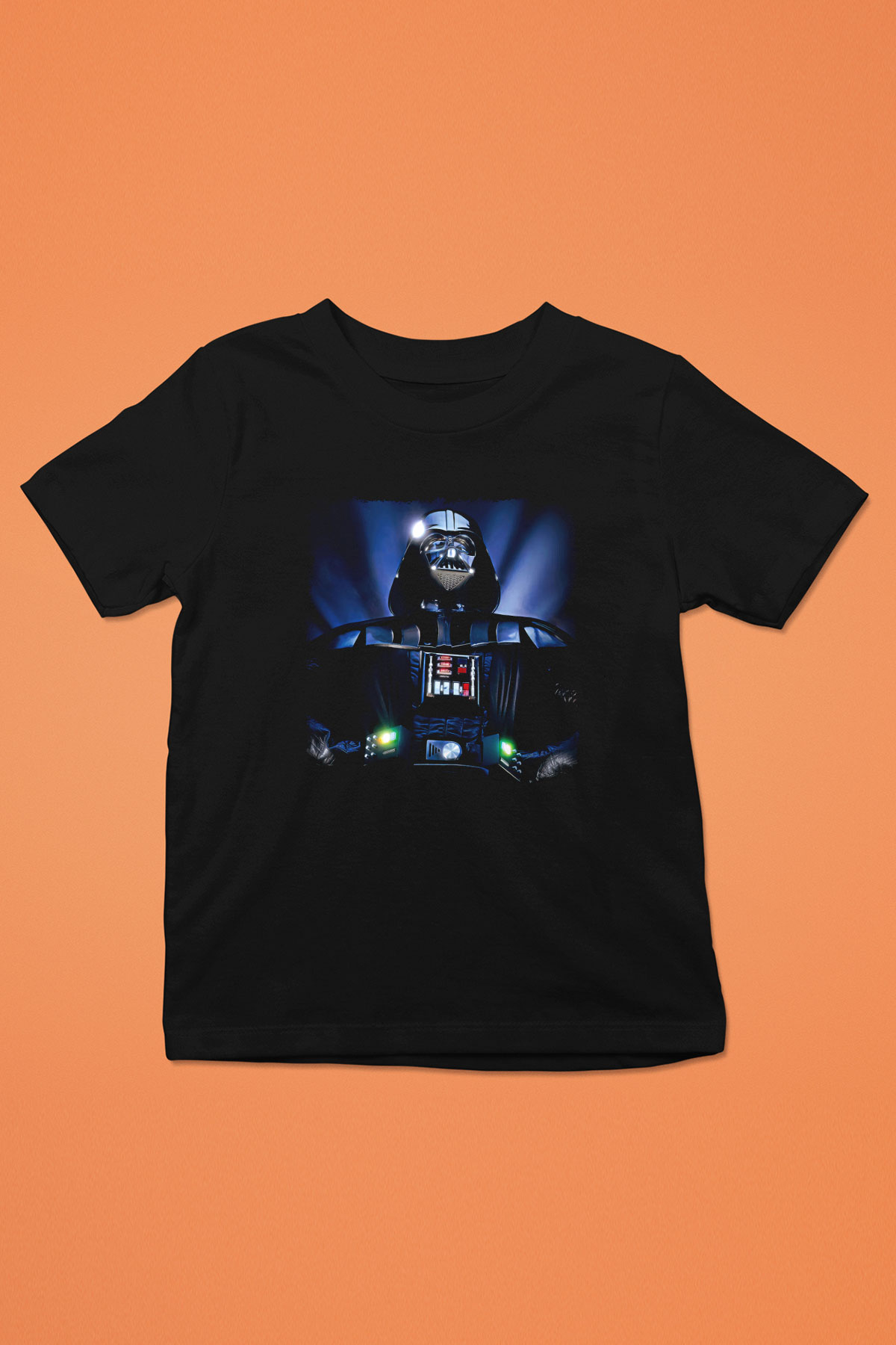 Star Wars (Dart Vader) Baskılı Unisex Siyah Çocuk Tişört - Tshirt