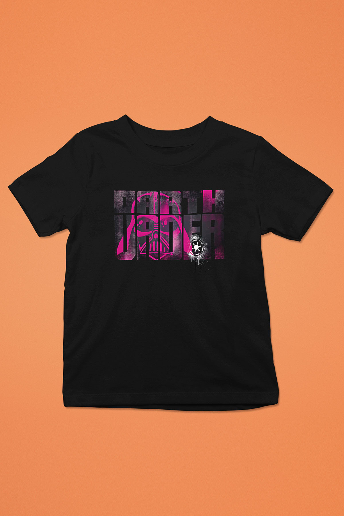 Star Wars (Dart Vader) Baskılı Unisex Siyah Çocuk Tişört - Tshirt