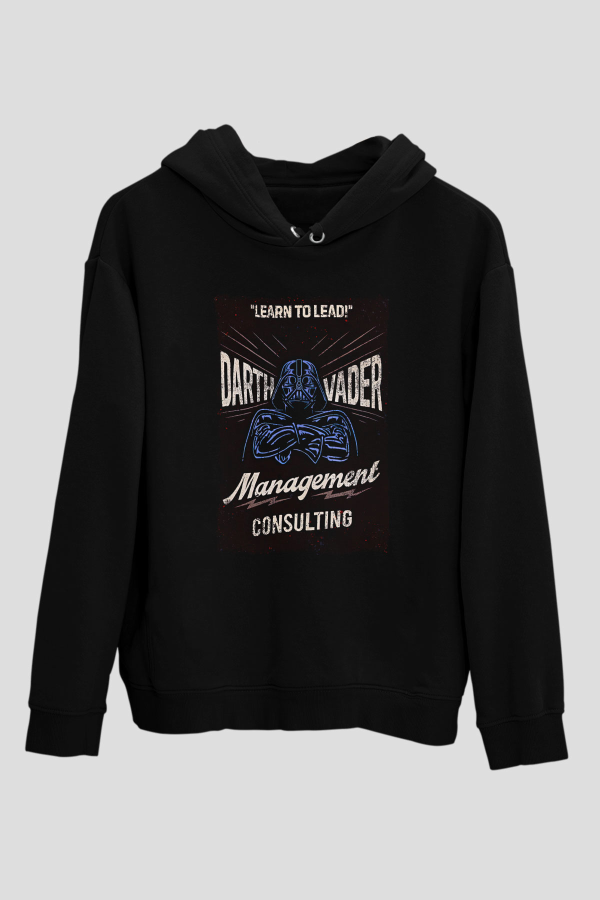 Star Wars (Dart Vader) Baskılı Unisex Siyah Hoodie