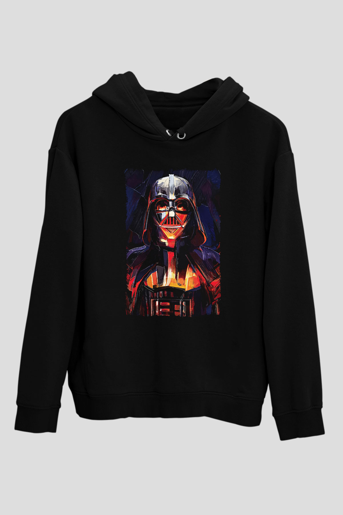 Star Wars (Dart Vader) Baskılı Unisex Siyah Hoodie