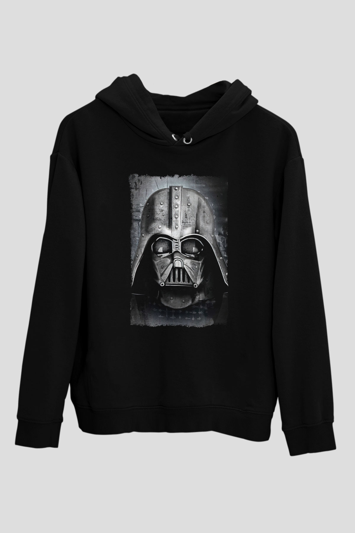 Star Wars (Dart Vader) Baskılı Unisex Siyah Hoodie