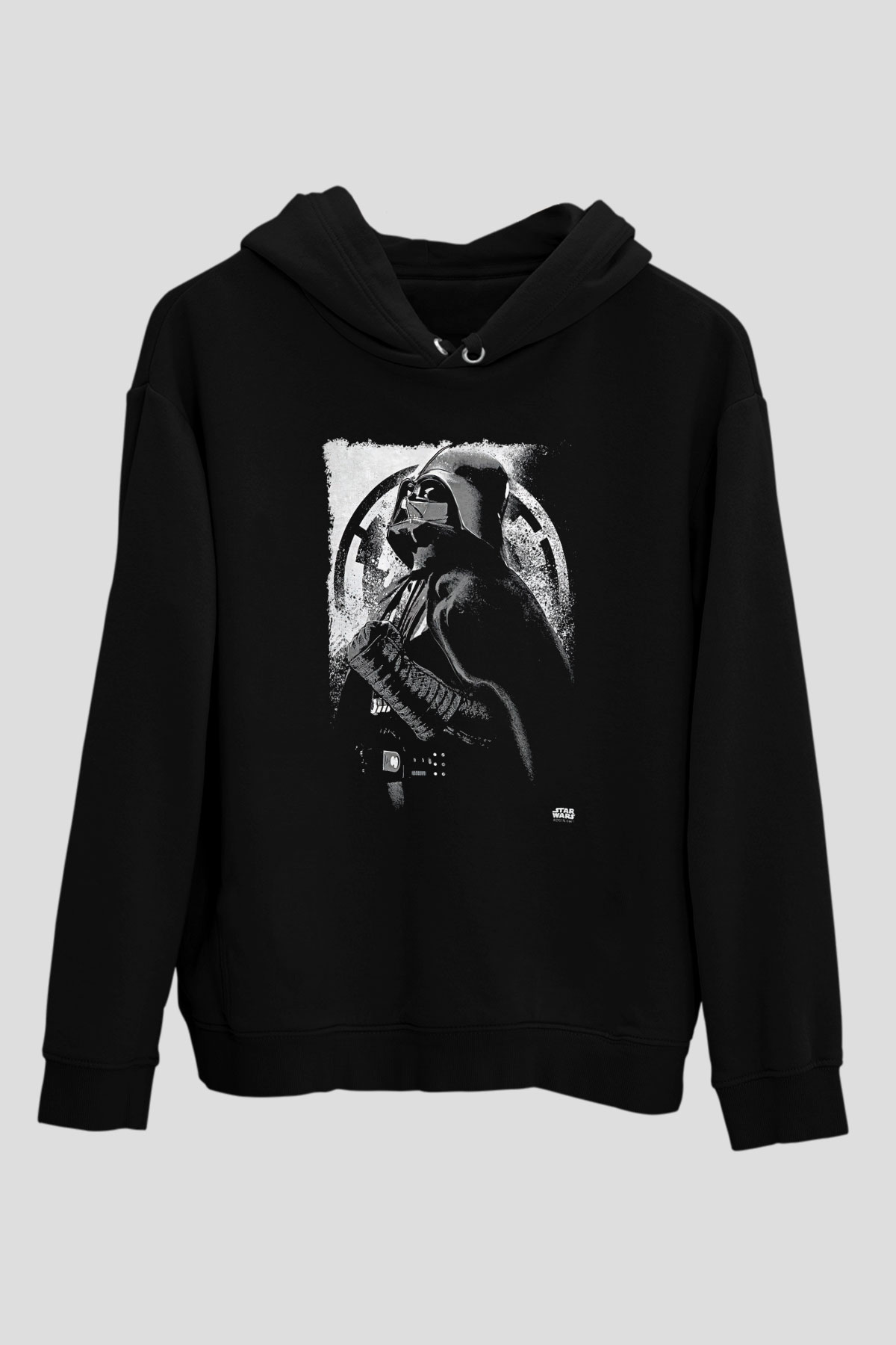 Star Wars (Dart Vader) Baskılı Unisex Siyah Hoodie