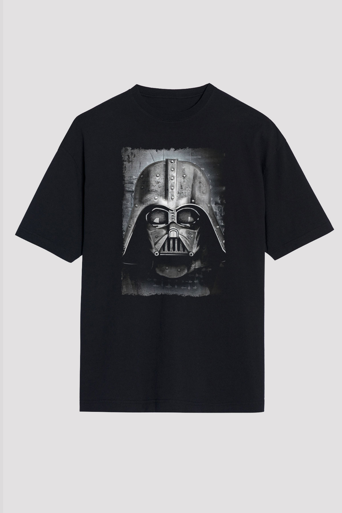 Star Wars (Dart Vader) Baskılı Unisex Siyah Oversize Tişört - Tshirt