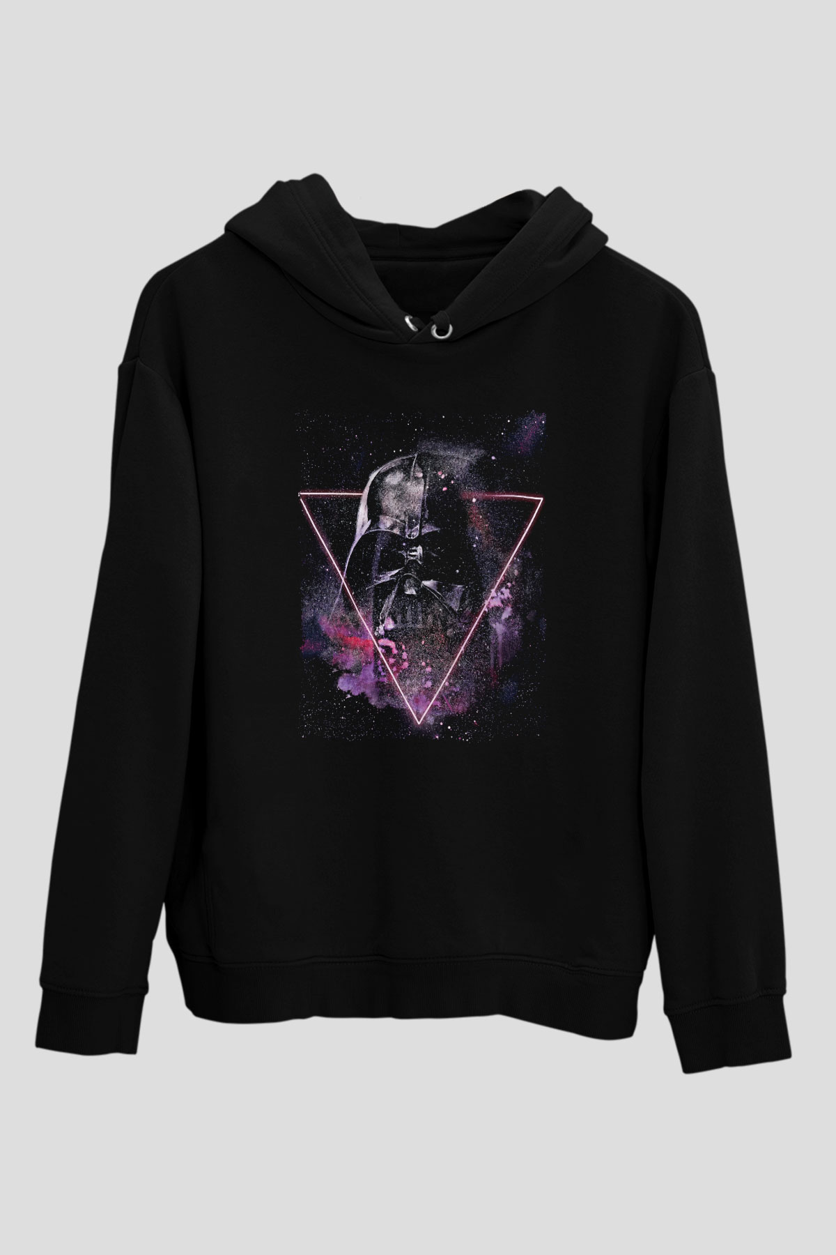 Star Wars (Dart Vader) Baskılı Unisex Siyah Hoodie