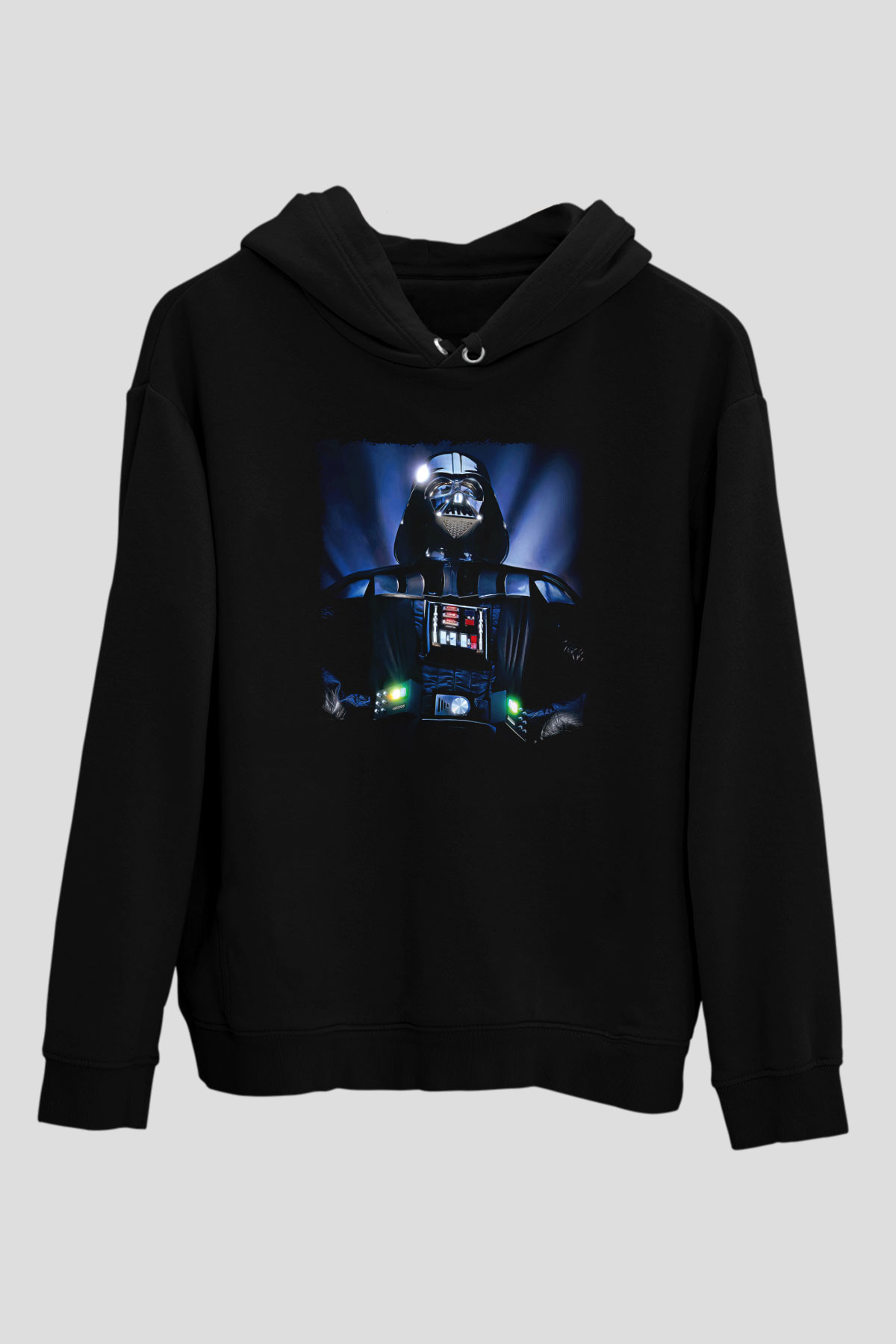 Star Wars (Dart Vader) Baskılı Unisex Siyah Hoodie