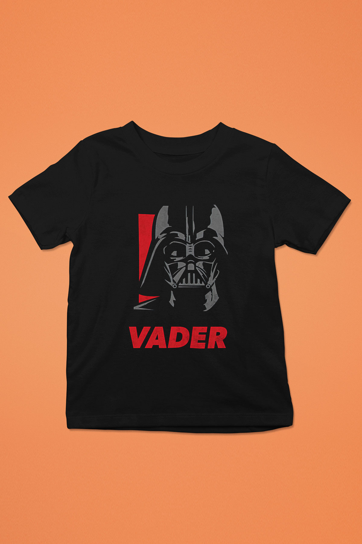 Star Wars (Dart Vader) Baskılı Unisex Siyah Çocuk Tişört - Tshirt