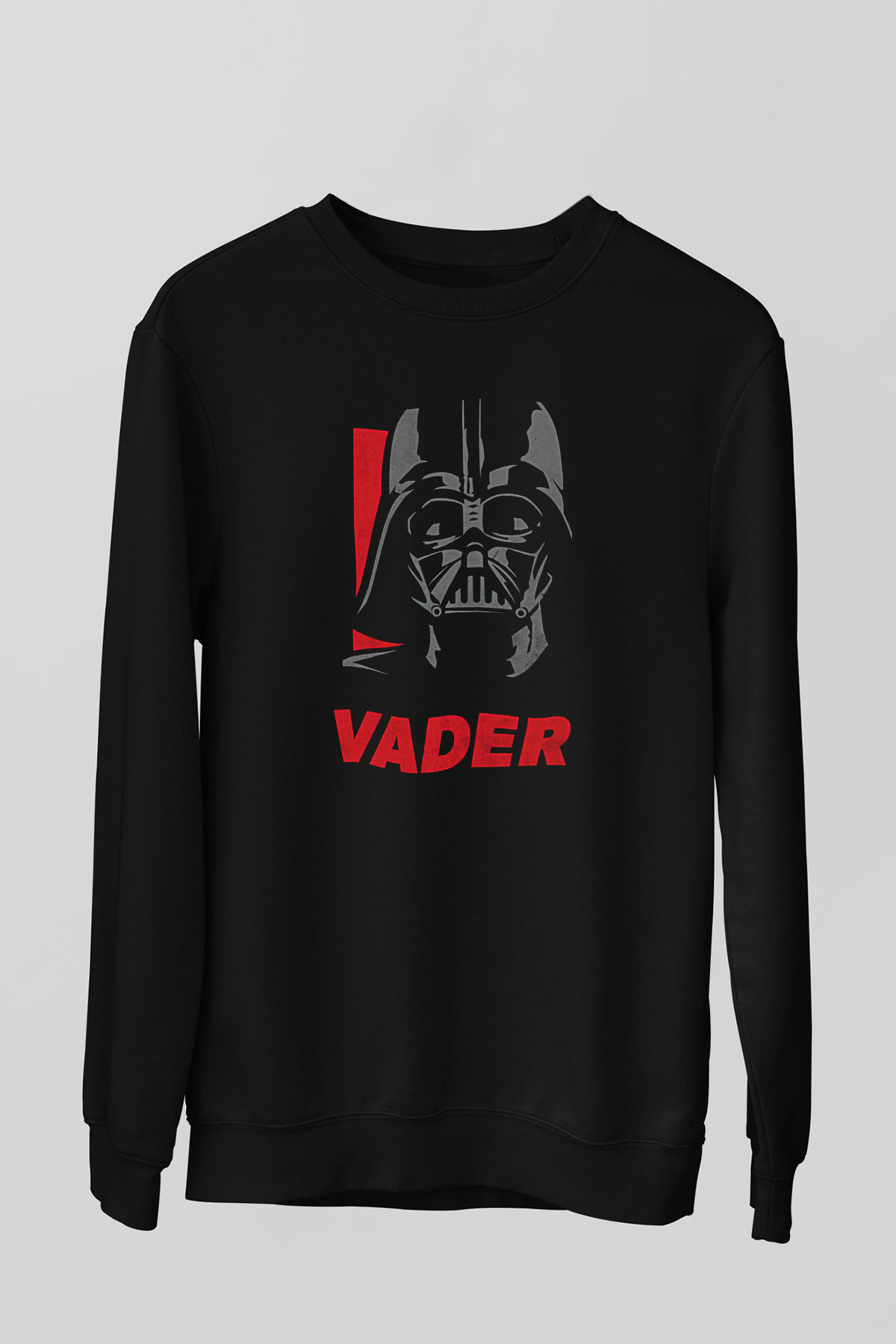 Star Wars (Dart Vader) Baskılı Unisex Siyah Sweatshirt