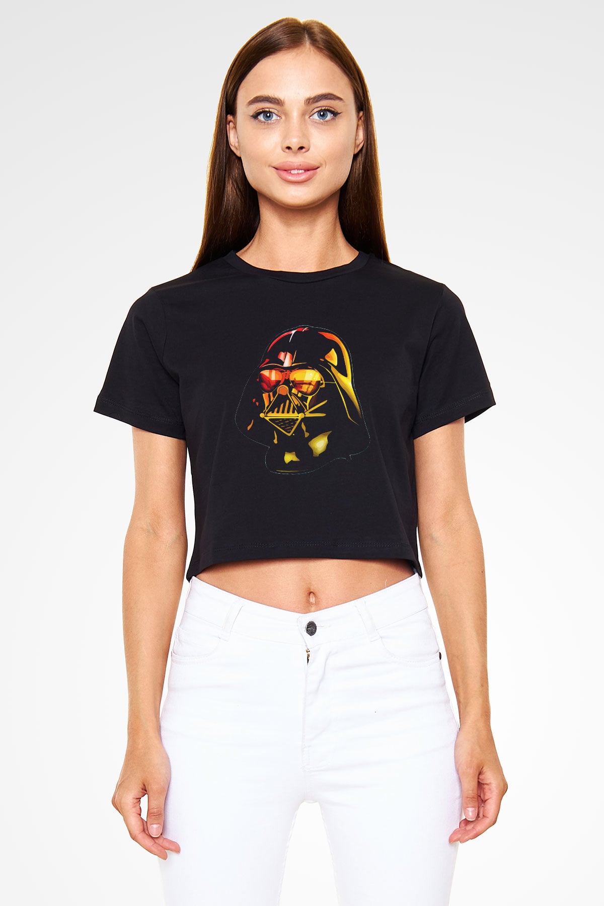 Star Wars Siyah Crop Top Tişört