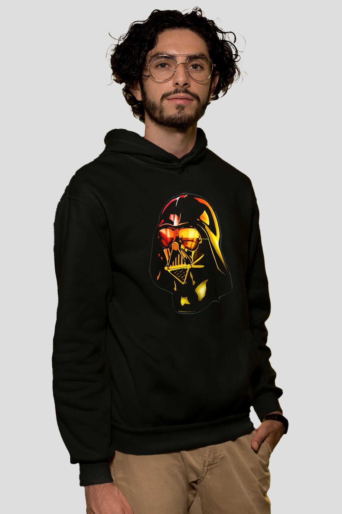 Star Wars Siyah Unisex Kapşonlu Sweatshirt