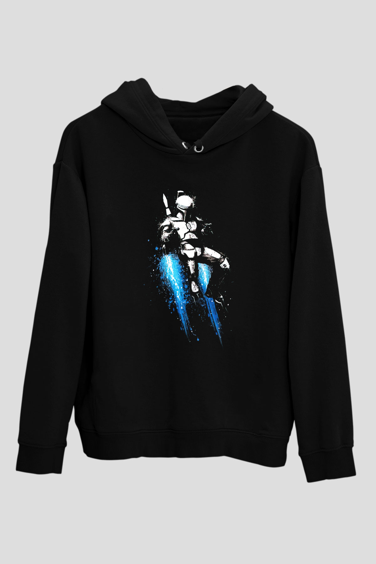 Star Wars Siyah Unisex Kapşonlu Sweatshirt