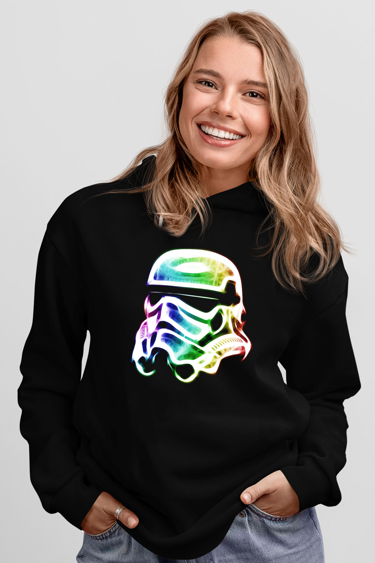 Star Wars Siyah Unisex Kapşonlu Sweatshirt