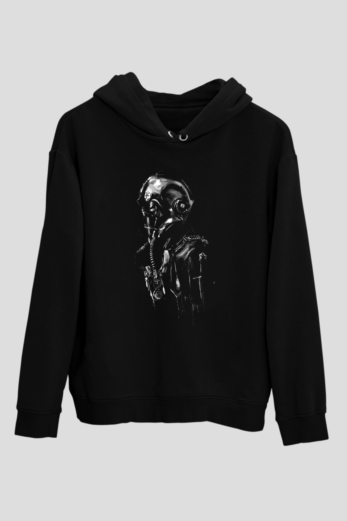 Star Wars Siyah Unisex Kapşonlu Sweatshirt