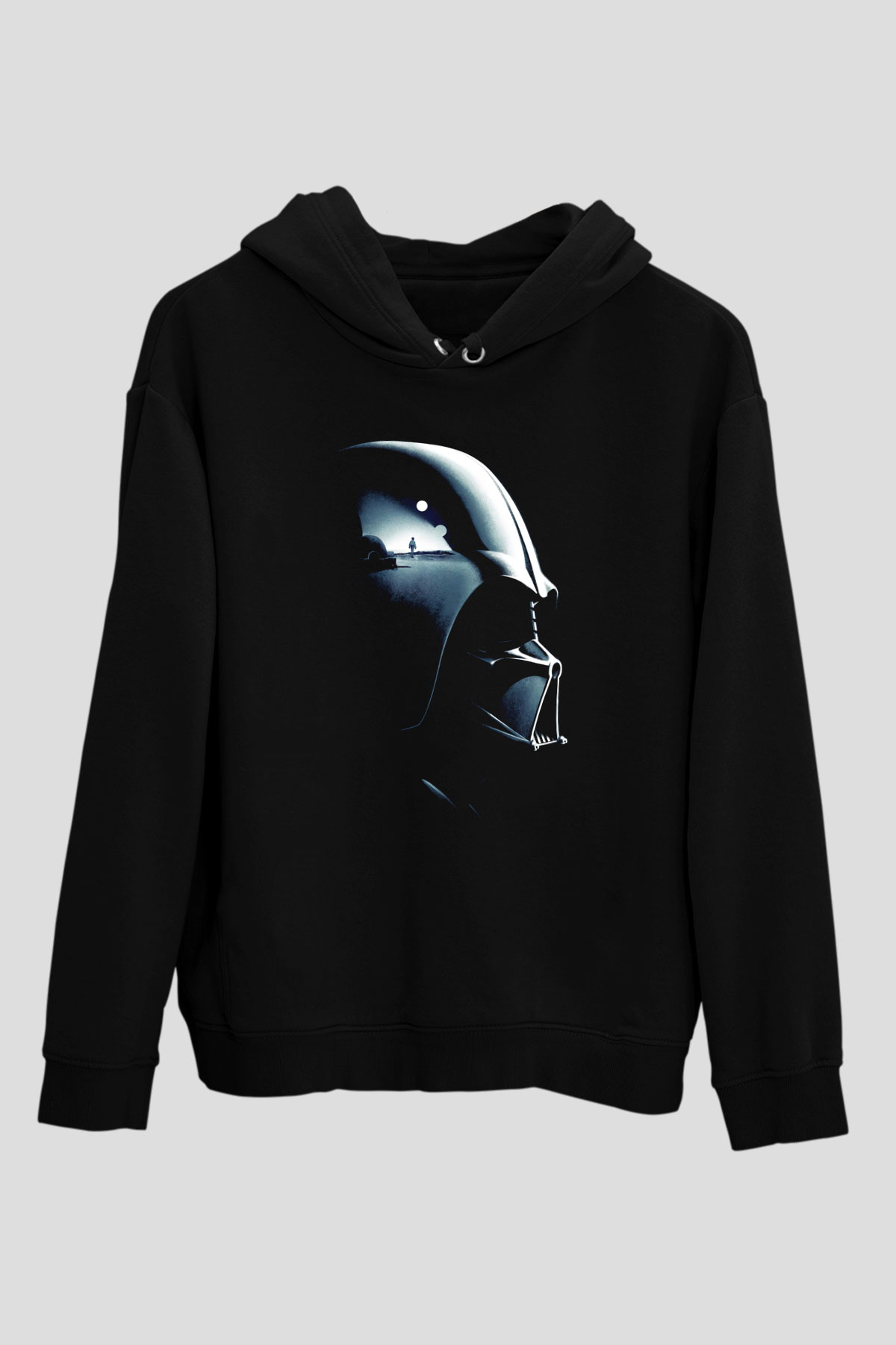 Star Wars Siyah Unisex Kapşonlu Sweatshirt