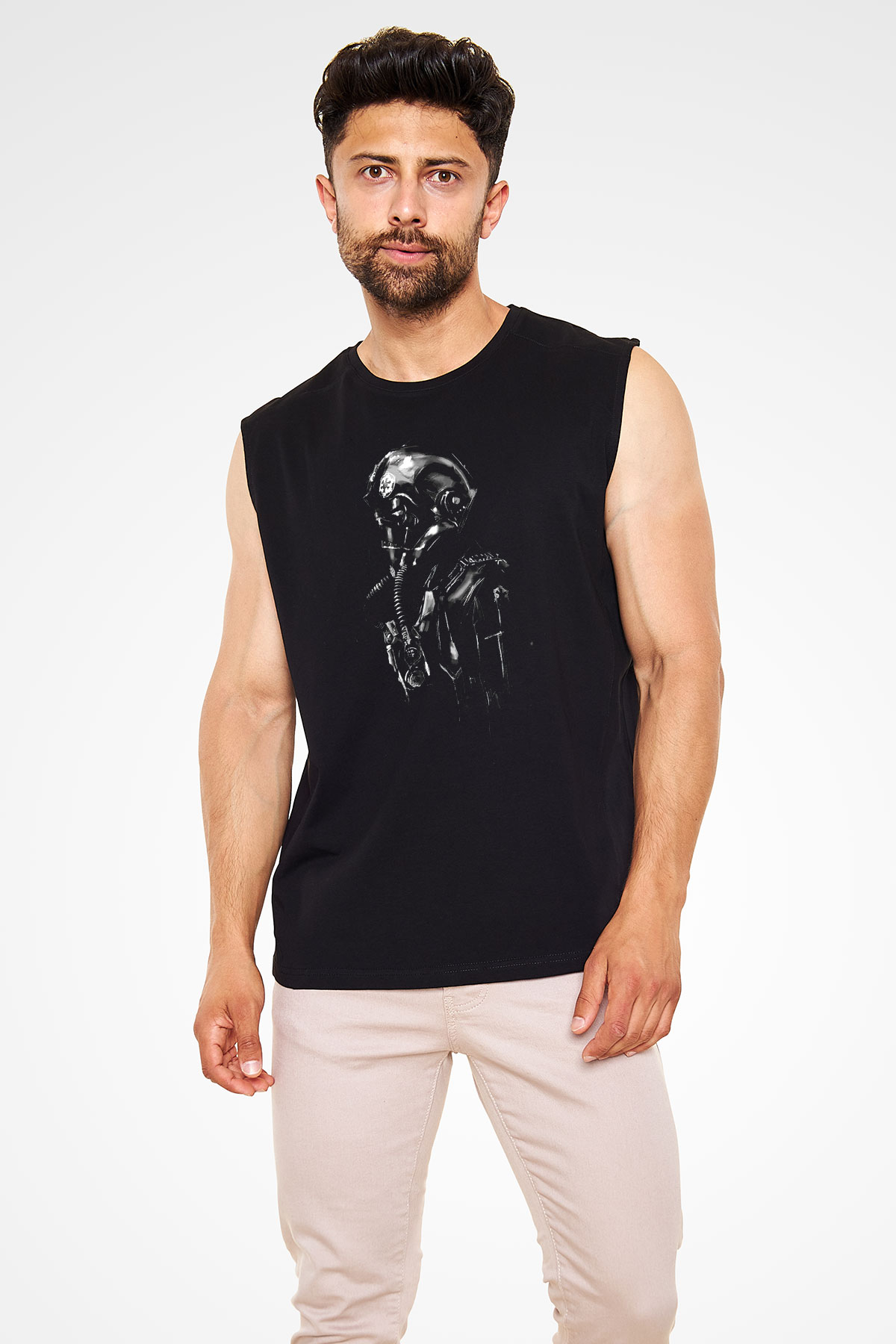 Star Wars Siyah Unisex Kolsuz Tişört