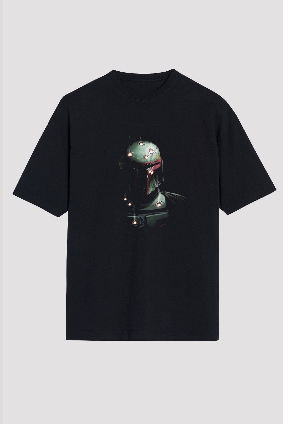 Star Wars Siyah Unisex Oversize Tişört T-Shirt
