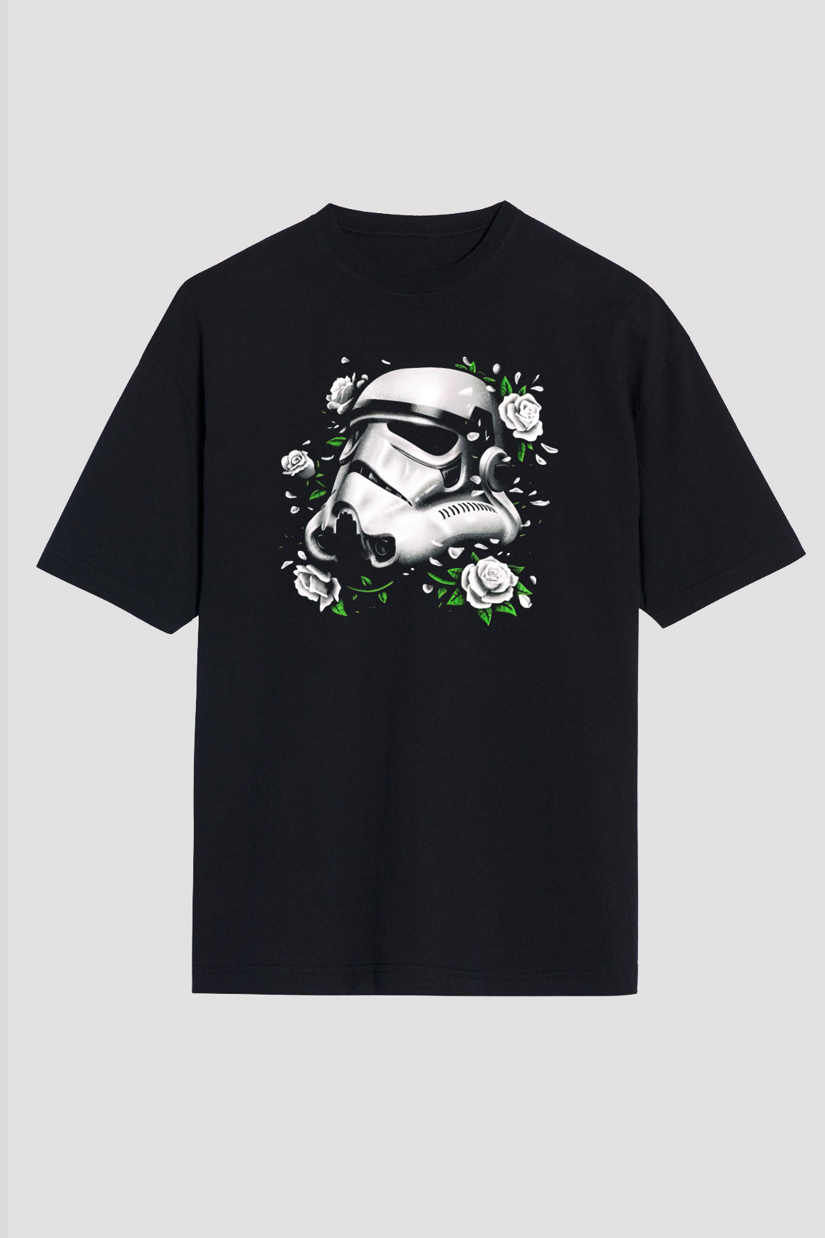 Star Wars Siyah Unisex Oversize Tişört T-Shirt