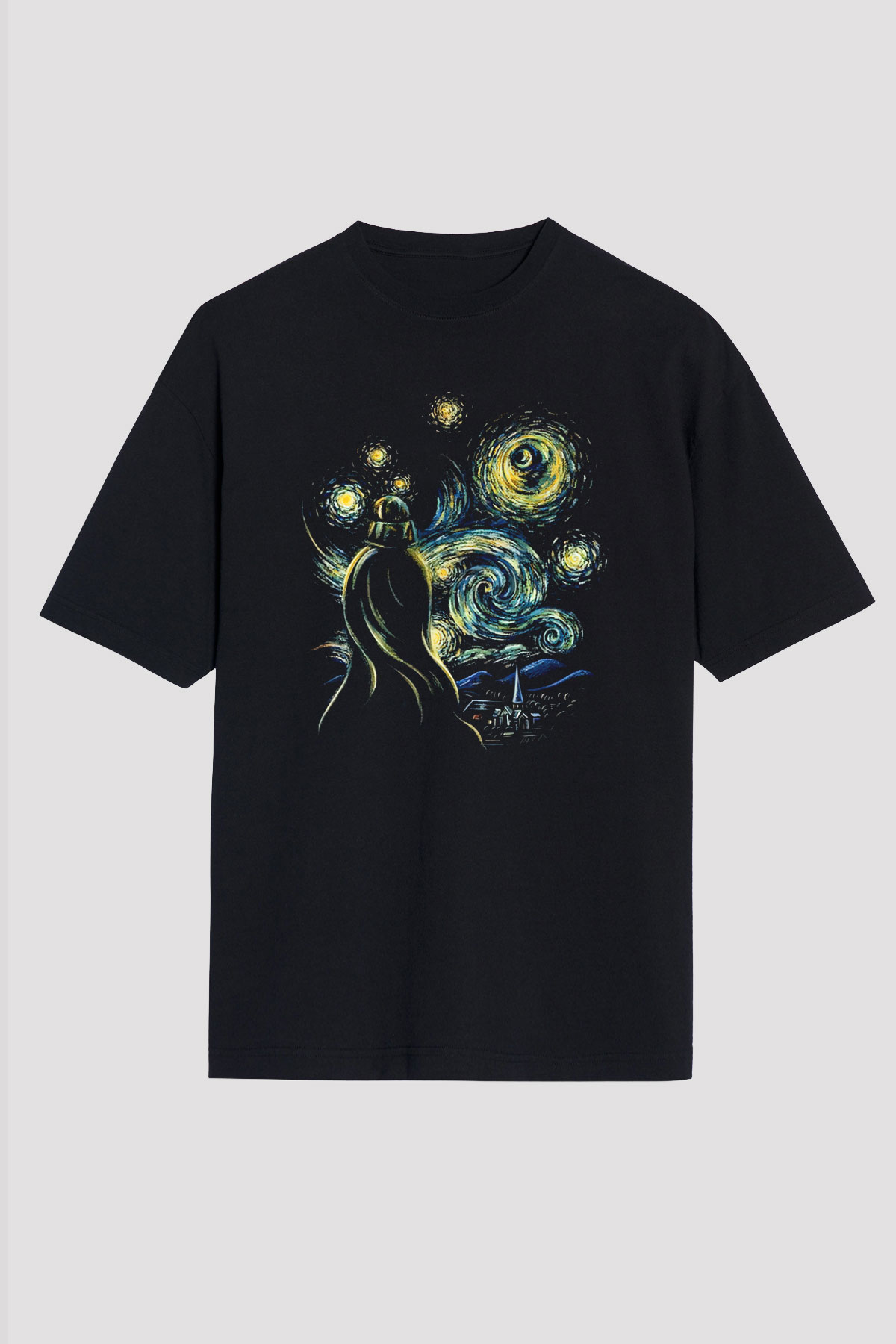 Star Wars Siyah Unisex Oversize Tişört T-Shirt