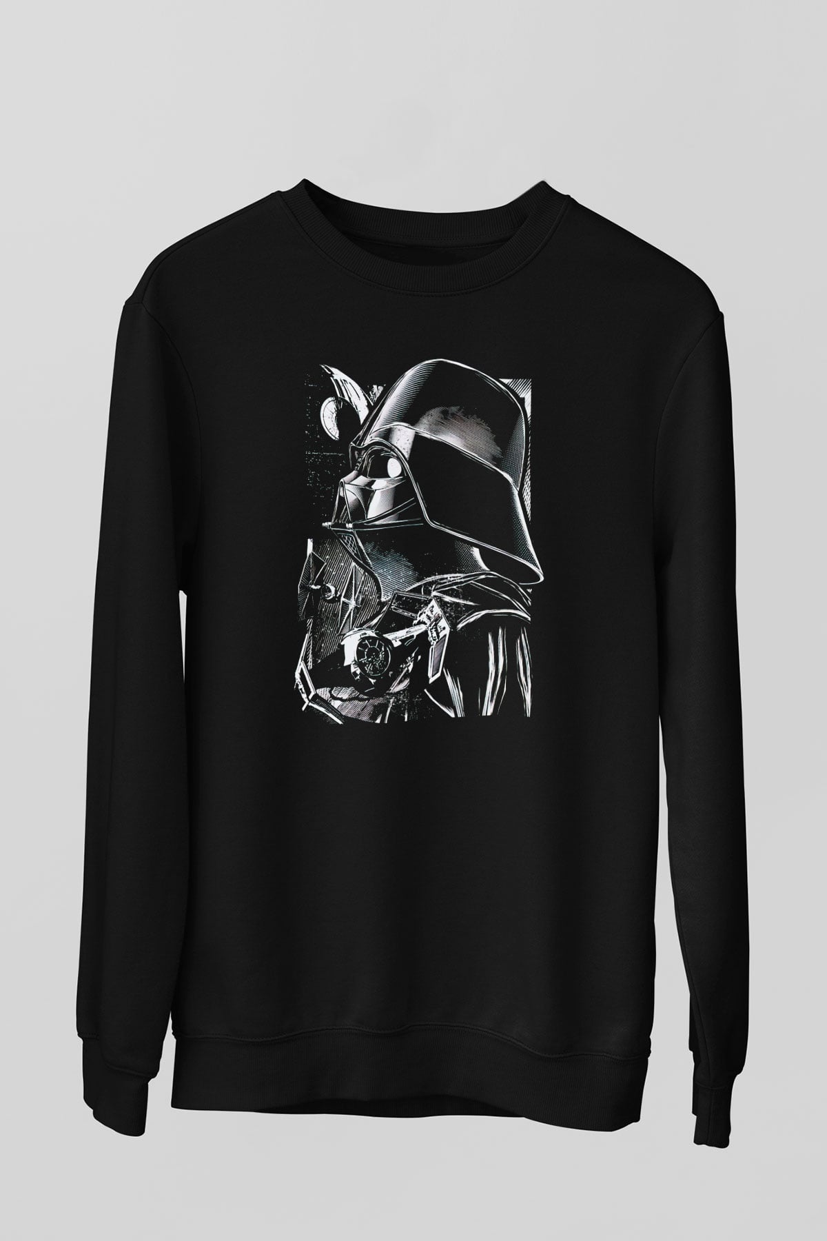 Star Wars Siyah Unisex Sweatshirt