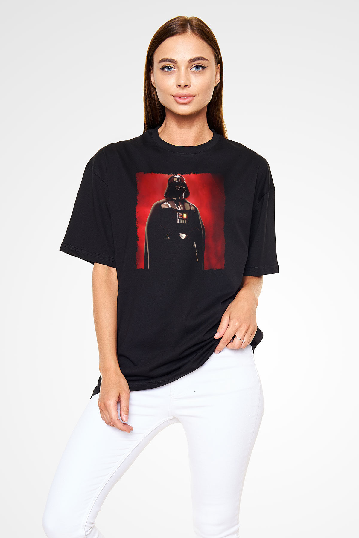 Star Wars Siyah Oversize Tişört Oversize T-shirt