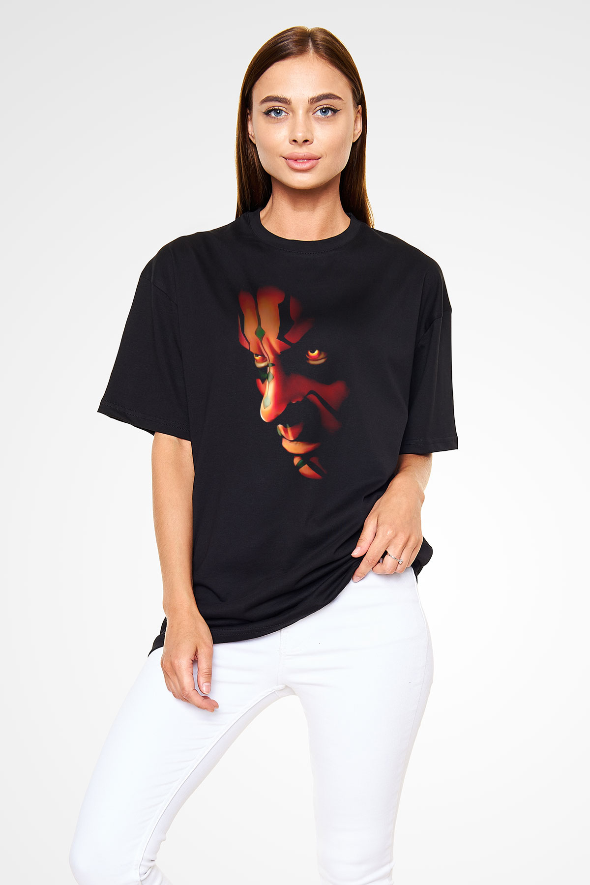 Star Wars Siyah Oversize Tişört Oversize T-shirt