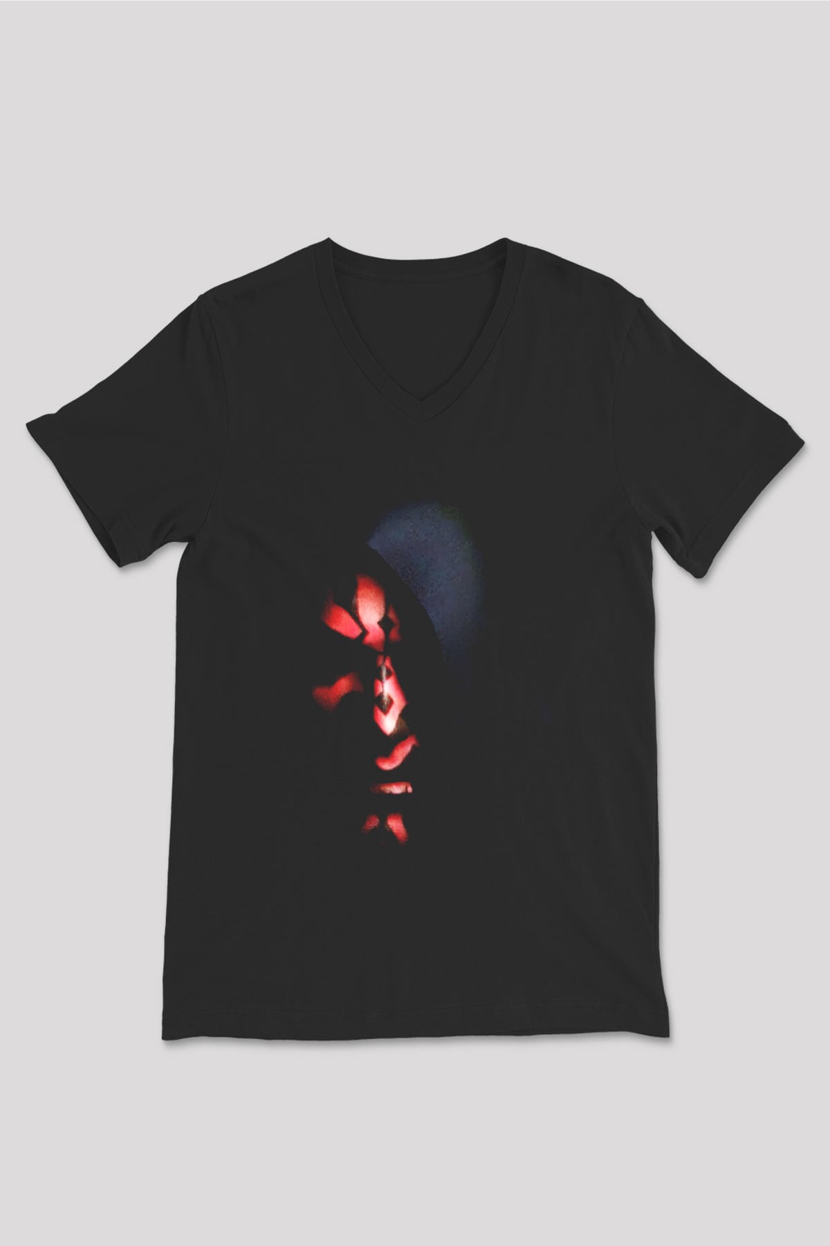 Star Wars Siyah Unisex V Yaka Tişört T-Shirt